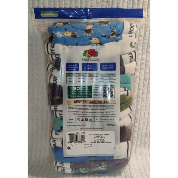 4T Toddler Boys' Boxer Briefs, Assorted Monsters & Solid,10 Pack NEW - Picture 8 of 9